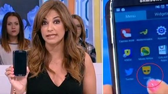 Mariló Montero muestra por error un móvil con una 'app' de contactos gays