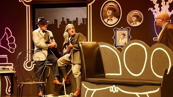 Yllanes, durante una obra de teatro.