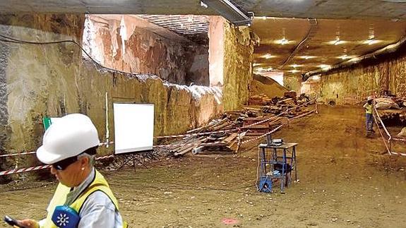 El túnel del metro en Callejones del Perchel ya tiene vía libre para llegar a El Corte Inglés