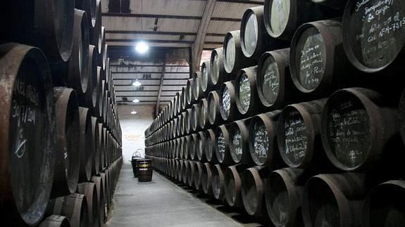 Interior de la bodega Delgado Zuleta en Sanlúcar de Barrameda.