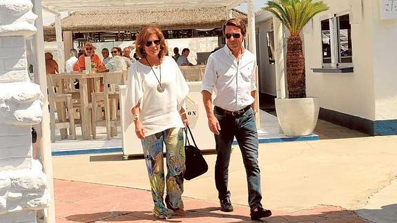 Los Aznar-Botella, fieles a Marbella