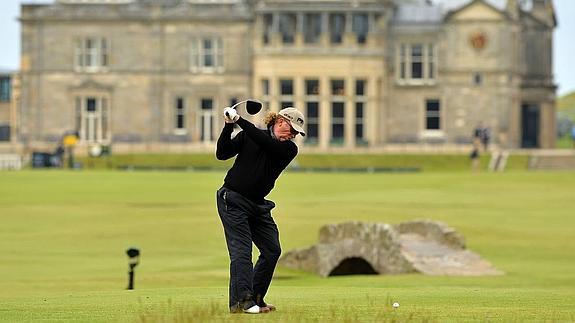 Jiménez sufre en el Abierto británico