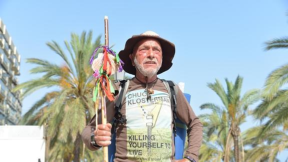 Luigi Cianti, en el Paseo Marítimo de Marbella.
