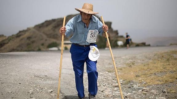 Paco durante la jornada a 3.300 metros de altura.