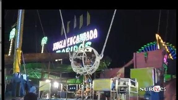 El 'Tirachinas', la atracción más "escalofriante" de la Feria