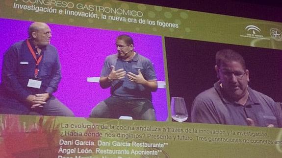 García, durante su intervención.