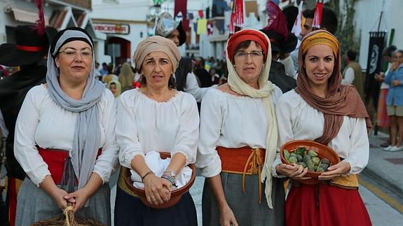 Participantes en la recreación este fin de semana