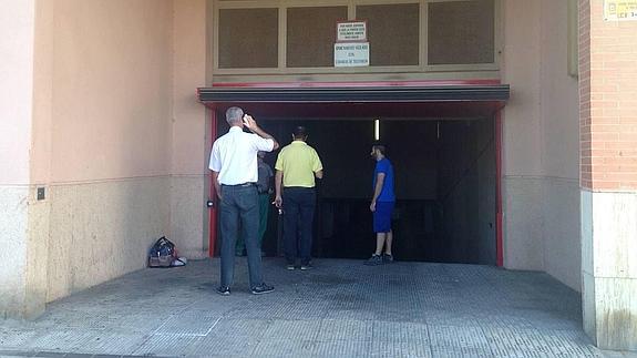 Garaje en el que tuvo lugar el suceso. 