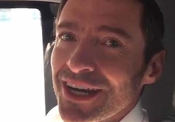 Hugh Jackman, en su vídeo que colgó en las redes sociales. 