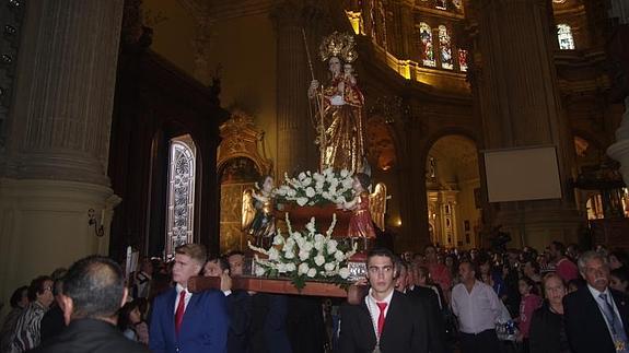 La patrona de Colmenar en la Catedral de Málaga