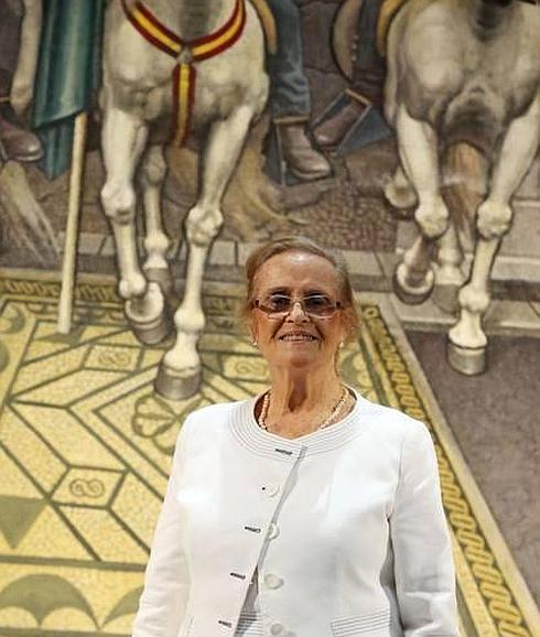 María Victoria Atencia, ayer, en la presentación. 