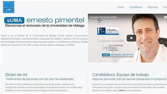 Pimentel incluye en su web el apartado ‘Dicen de mí’ SUR