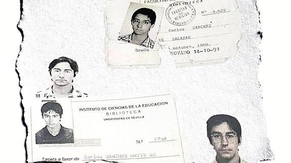 Algunos de los documentos de Carlos Sánchez Ortiz de Salazar anteriores a su desaparición. 
