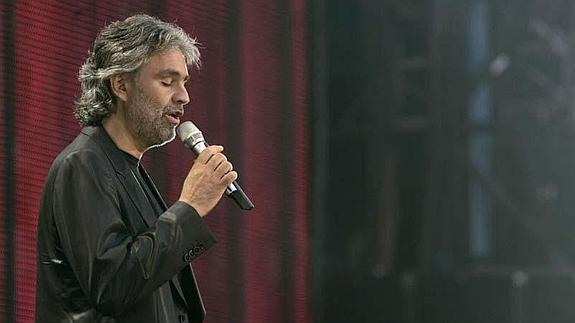 Andrea Bocelli, durante una actuación. 