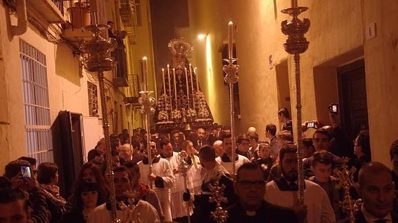 La imagen de la Esclavitud Dolorosa ha procesionado este domingo