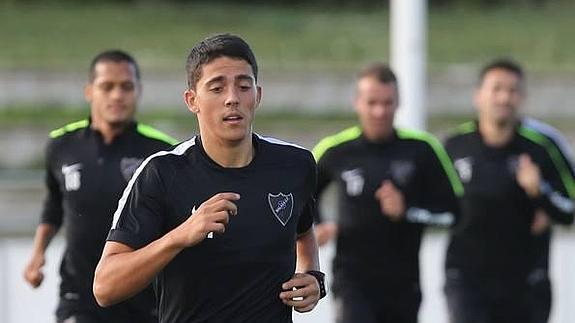 Pablo, durante un entrenamiento