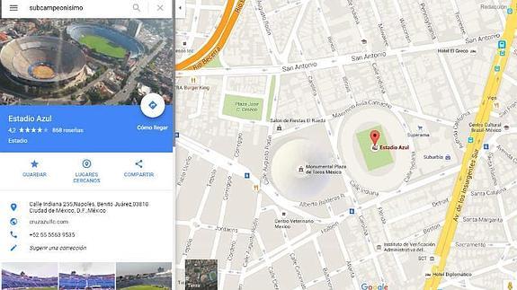 Los 'comepipas' tienen un sitio Google Maps