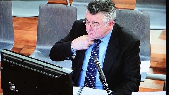 Roca, durante el juicio de 'Malaya'. 