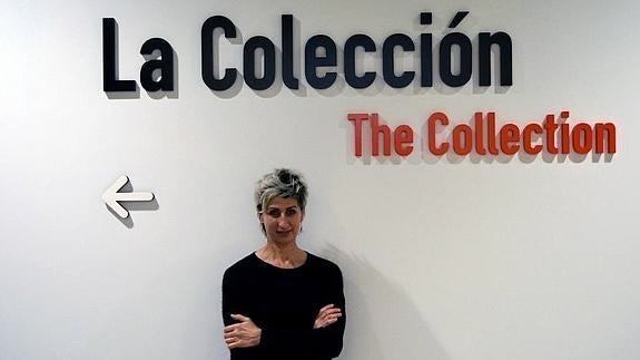 Anne Collod, esta mañana en el Centro Pompidou Málaga.