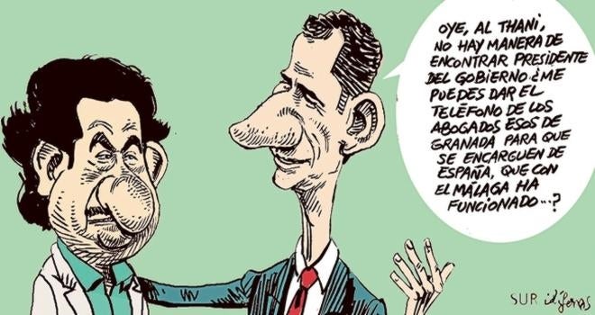 El Rey pide ayuda al jeque para encontrar presidente