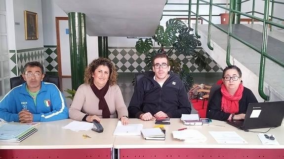 Equipo de gobierno de Almargen con la alcaldesa, María Romero, primera por la derecha.