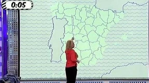 Belén Esteban no sabe señalar Asturias en el mapa