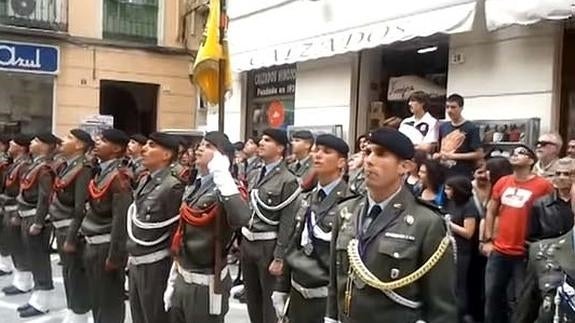 Imagen de archivo de la Brigada Paracaidista en Málaga. 