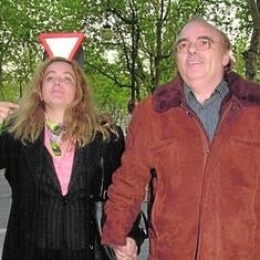 José Luis Sierra y Miriam Martínez, en abril de 2002.