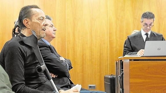 Julián Muñoz, en una de sus últimas apariciones públicas. 