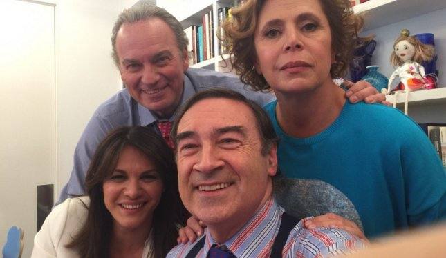 Bertín Osborne, Fabiola Martínez, Ágatha Ruiz de la Prada y Pedro J. Ramírez