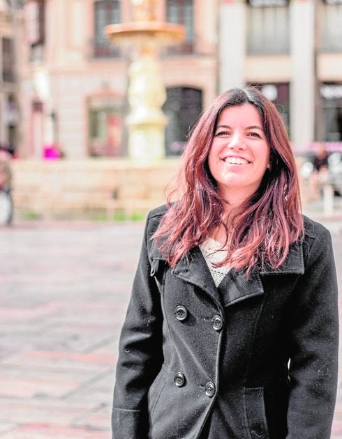 Marina Gil posa para Crónica en el centro de Málaga. :