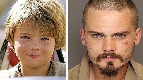 Jake Lloyd, a la izquierda cuando era niño y a la derecha, en la actualidad con 27 años. 