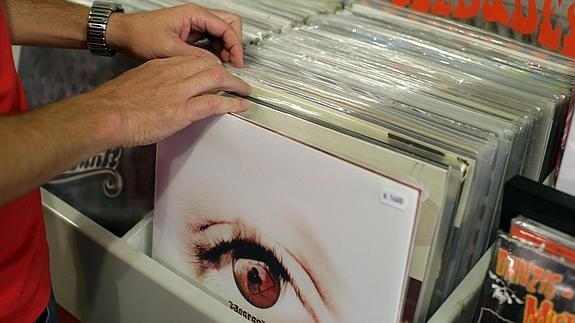 Vinilos en una tienda de discos, en una imagen de archivo. 