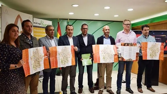 Presentación del mapa turístico.