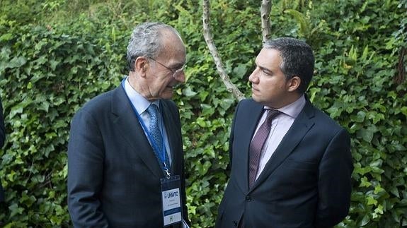 De la Torre y Bendodo, ayer en la inauguración del consejo de la OMT. :
