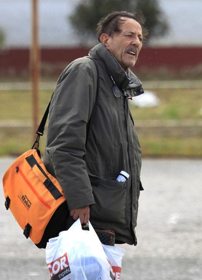 El exalcalde de Marbella, Julián Muñoz, a su llegada hoy al Centro de Inserción Social (CIS) de Algeciras, Cádiz. 