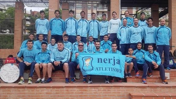 Equipo masculino del Cueva de Nerja-UMA. 