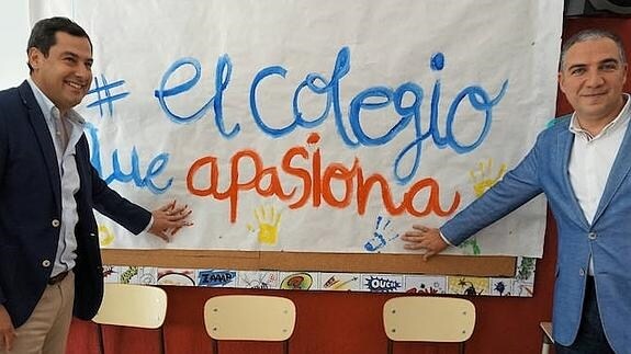 Juanma Moreno exige un gran pacto andaluz por la educación