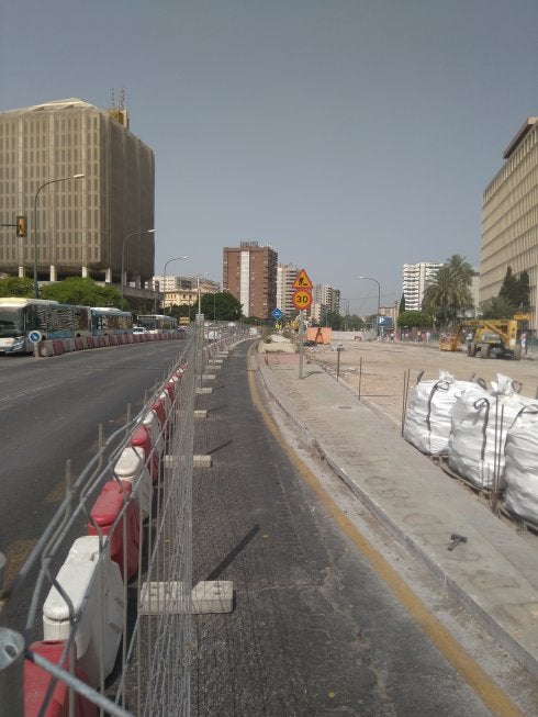 Obras en el puente. :: sur