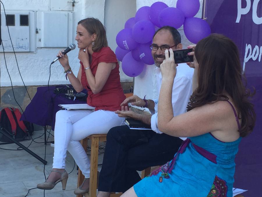 Tania Sánchez y Alberto Montero, en el acto en Torremolinos.