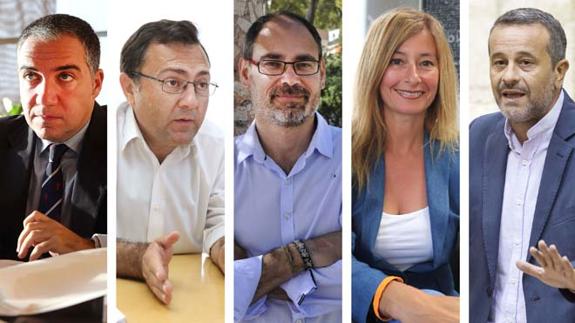 Bendodo, Heredia, Montero, Rivera y Castro. 