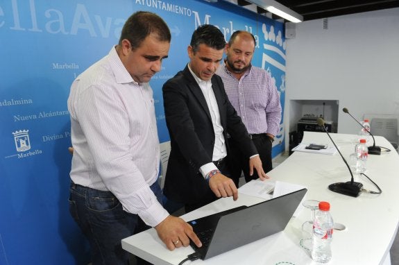 Manuel Morales, José Bernal y Daniel Pérez. 