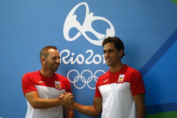 García y Cabrera-Bello, durante los Juegos Olímpicos de Río de Janeiro, donde también fueron los dos únicos españoles en clasificarse. :: sur
