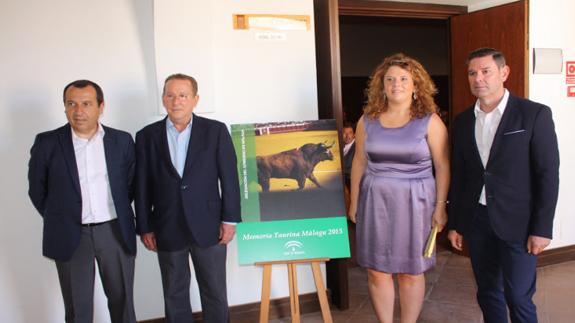 Ruiz Espejo, De Llera y Valdenebro, ayer. 