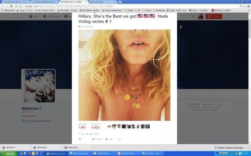 Madonna se desnuda