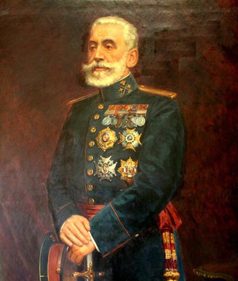 Retrato de Agustín Luque y Coca como director de la Guardia Civil. 