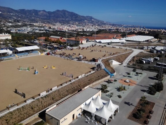 Vista aérea del Hipódromo Costa del Sol, ubicado en Mijas. :: sur
