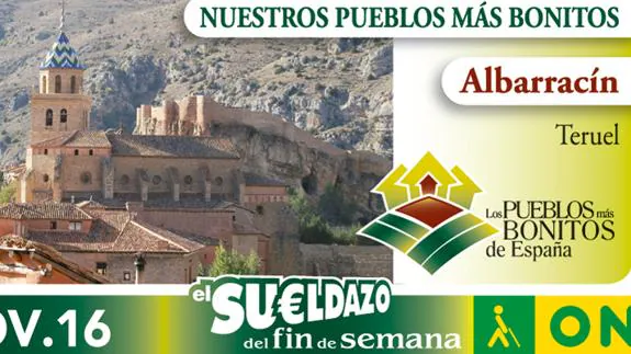 El cupón estaba dedicado a la localidad turolense de Albarracín.