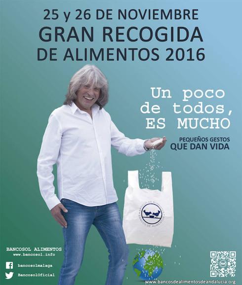 Cartel de la Gran Recogida de 2016 con José Mercé como protagonista