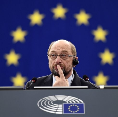 Martin Schulz, durante una sesión de la cámara legislativa de la UE. :: frederick florin / afp